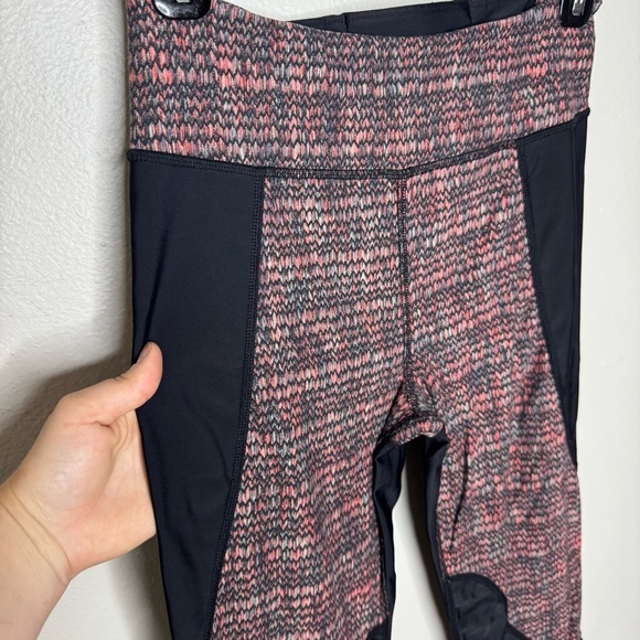 Free People Movement Wild and Free Black Gray Peach Workout Leggings - Picture 5 of 11